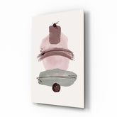 Abstract Shapes Glass Wall Art.